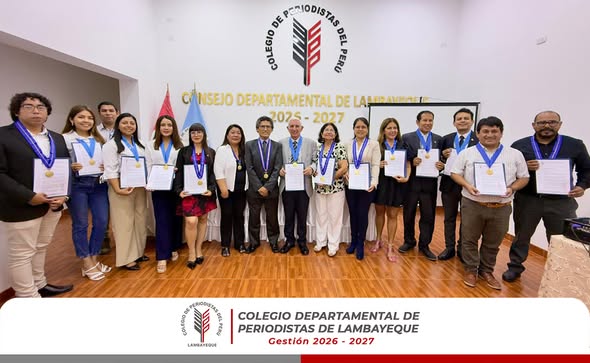 20 periodistas colegiados apoyarán labor del Consejo Directivo 2026-2027