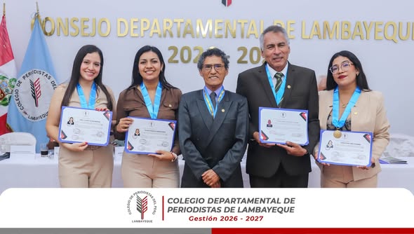 📢 ¡EL COLEGIO DE PERIODISTAS DE LAMBAYEQUE SE FORTALECE CON CUATRO NUEVOS AGREMIADOS! 🎓✨